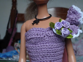 Barbie com vestido de crochet 4
