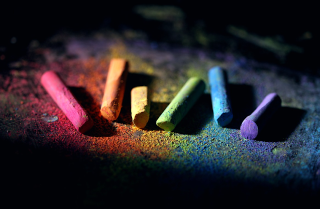 Coloured chalk