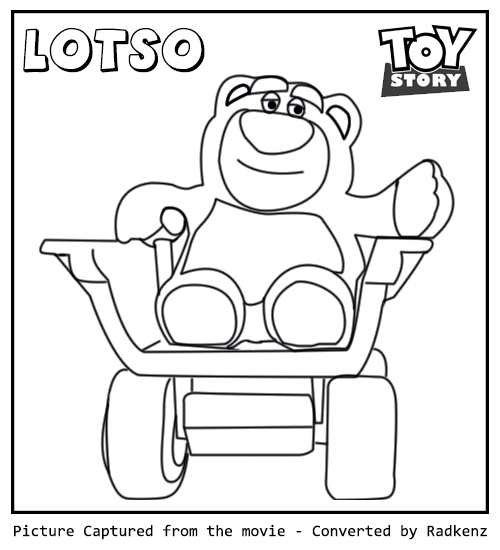 radkenz artworks gallery toy story lotso coloring page