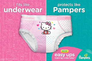 Potty Training With #PampersEasyUps Training Underwear 