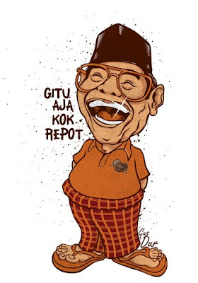 Gus Dur - Karikatur Selebriti Indonesia