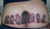 Butt tattoo, ass tattoo