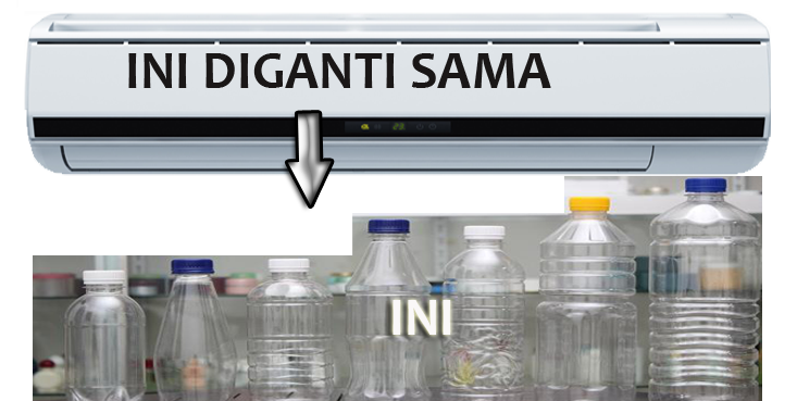 KEREN : Pendingin Ruangan Dari Botol Bekas Ini, Sudah ...