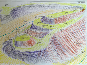 Illustration by E.V.Pita (2015) / ¿La Catedral de Santiago fue construida sobre un campamento romano?  Por E.V.Pita  http://evpitabooks.blogspot.com/2015/03/estudio-la-catedral-de-santiago-fue.html