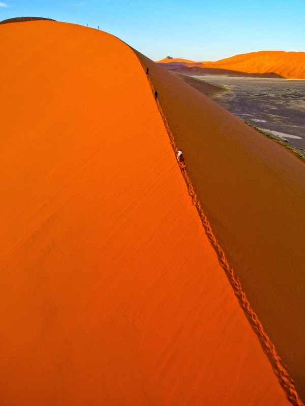 Rising Sun AutoKAP on Dune 45 in Sossusvlei, Namib Desert Namibia 