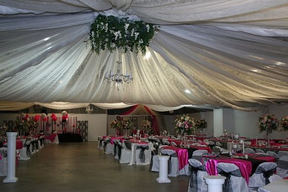 Power to Personalize Your Wedding Decor Idea Ceiling Draping