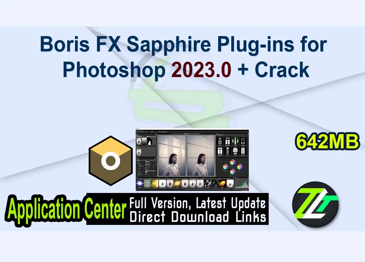 Boris FX Sapphire Plug-ins for Photoshop 2023.0 + Crack