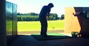 Yesterday evening at the driving range