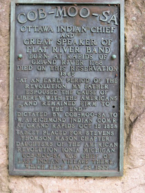 historical monument to Ottawa Chief Cob-moo-sa