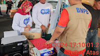 Pengurus MDMC Serahkan Donasi di Posko Pemprov Sulut