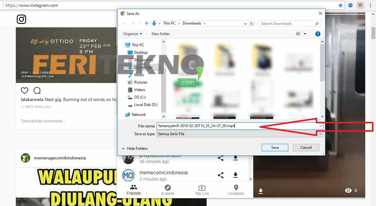 2 Cara Download Instastory Di Instagram Dari PC Dan HP Feri Tekno