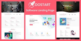 Dostart Startup Landing Page Website Template