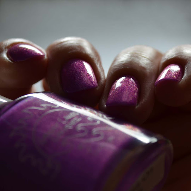 purple neon nail polish