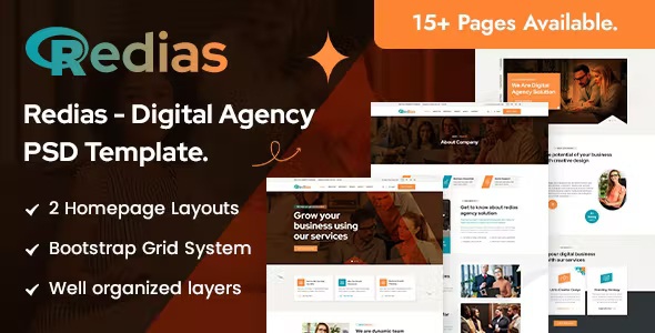 Best Digital Agency PSD Template