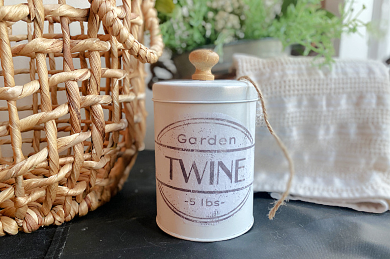 Recycled Garden Twine Can