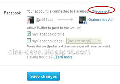 Cara Berhenti Update Status Facebook Dari Twitter