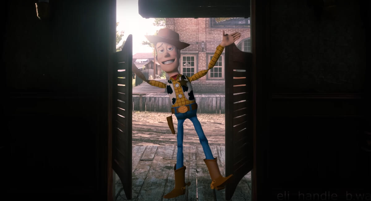 Woody de Toy Story em Red Dead Redemption 2: uma colisão divertida de universos