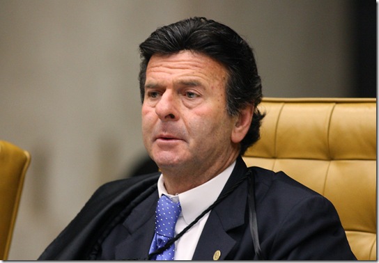 Ministro Luiz Fux: acompanhou o ministro-relator quanto ao item VIII da AP 470. Foto: Nelson Jr./SCO/STF (15/10/2012) 