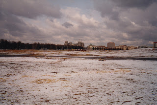 Potsdamer Platz (current site of the Sony Center) in the early 1990s