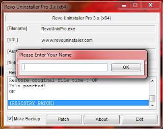 Patching Revo Uninstaller Pro v3.2.0