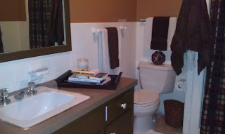 Before and After bathroom renovation