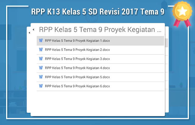 RPP K13 Kelas 5 SD Revisi 2017 Tema 9