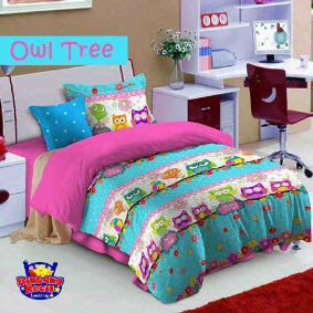 sprei star owl tree