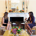 Michelle Obama and Melania Trump meet for the first time