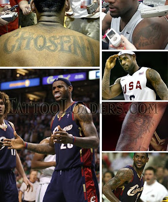 LEBRON JAMES TATTOO after TATTOO Lebron James and Kobe Bryant are amongst 2 