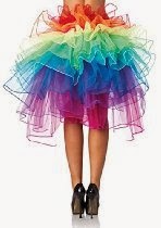 <br />Vshop-2000 Rainbow Layered Tutu Skirt