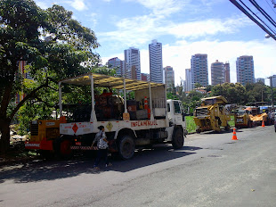 Recapeamento chega ao Rio Vermelho