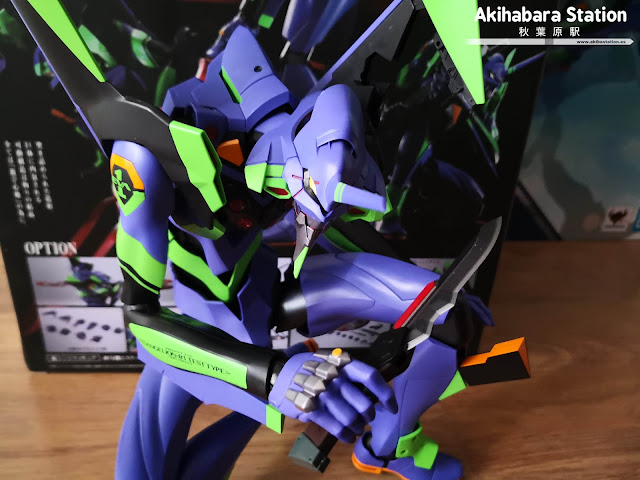 Review de la figura DYNACTION EVA 01 + Spear of Cassius de Evangelion - Tamashii Nations