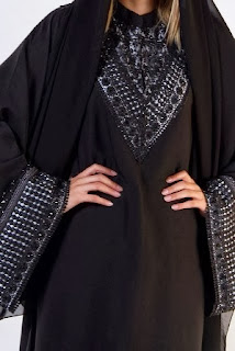 Embroidered work on Abaya Styles