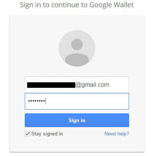 Sign in ke google wallet