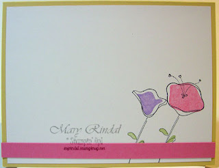 stampin up, awash with flowers