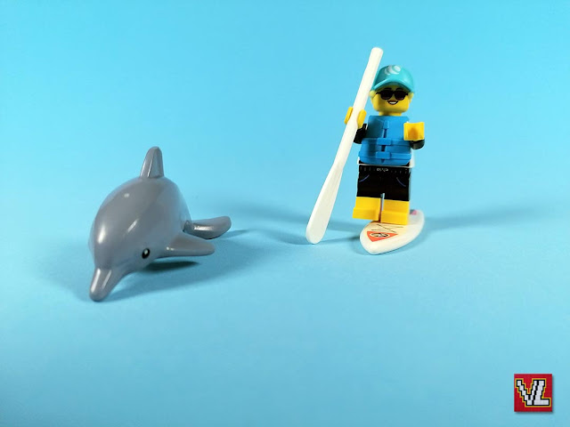 Set LEGO 71029 Minifiguras Serie 21 #01 Paddle Surfer (Paddle Surfista)