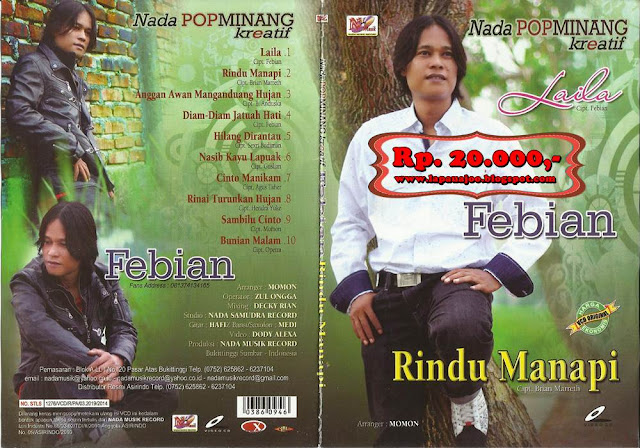 Febian - Rindu Manapi (Album Nada Pop Minang Kreatif)