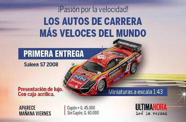 los autos mas veloces del mundo 1:43 ultima hora paraguay