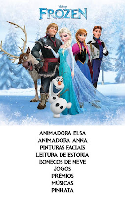 Animação Festa Frozen O Reino do Gelo