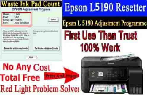 Epson L5190 Adjustment Program Reset Tool