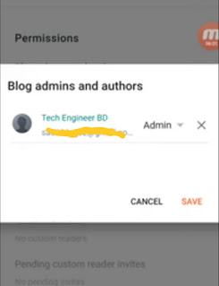 How To Change Blogger Admin