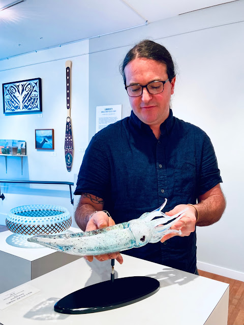 The marine life artworks of Tlingit glass artist Raven Skyriver are a standout.
