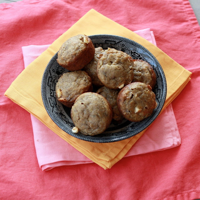 White Chocolate Banana Muffins