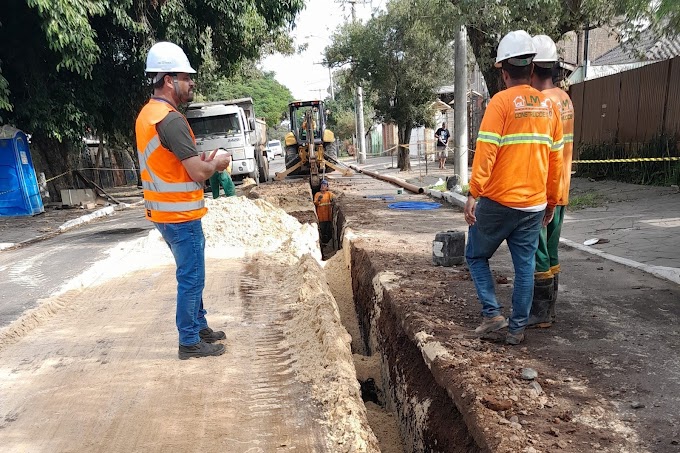 Ambiental Metrosul realiza obras de saneamento em Cachoeirinha