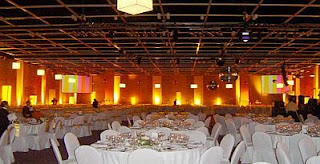 Wedding decoration, orange saloons