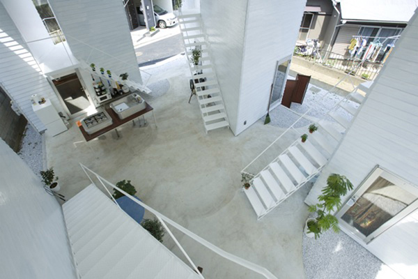 Rumah Sederhana Dua  Lantai  dan Ruang  Tamu  Outdoor Desain 