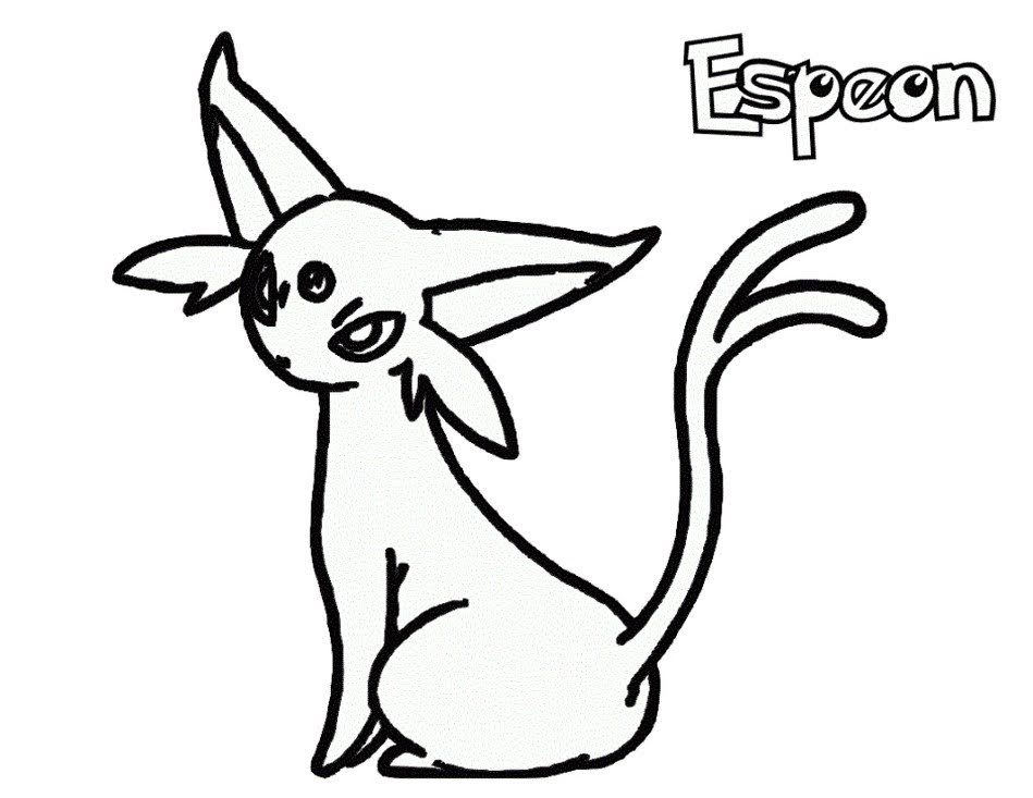 Download Pokemon Espeon Coloring Pages - Free Pokemon Coloring Pages