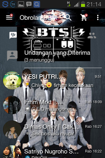 BBM MOD BTS (Bangtan Boys) Apk v.2.13.0.26 Terbaru Gratis