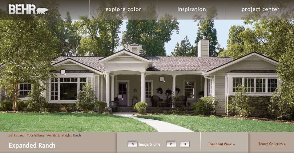 grey front door images Ranch Home Exterior House Colors | 955 x 500