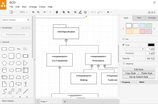 cara membuat diagram konteks secara online-DrawIO